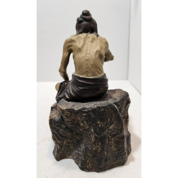 Vtg Rare Chinese Shiwan Xiangqi Mud Man Ceramic Figurine Sage Jigong Detailed - Picture 7 of 16